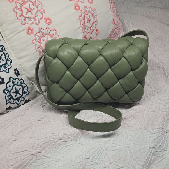 JW PEI Handbags - JW PEI Olive Green Maze Crossbody Bag